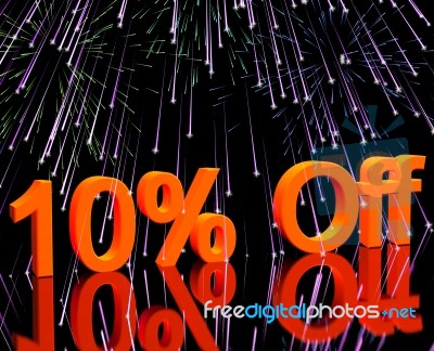 Ten percent discount Stock Image