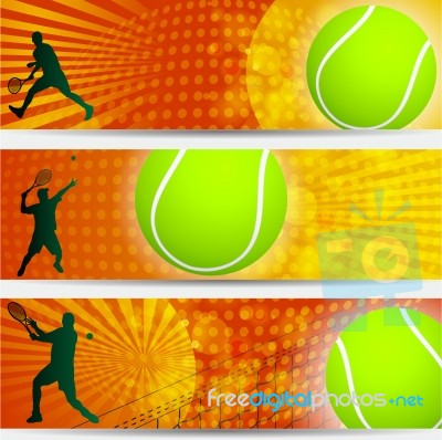 Tennis Championship Banner Stock Image