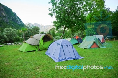 Tents Stock Photo