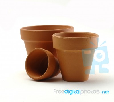 Terracotta Pots Stock Photo