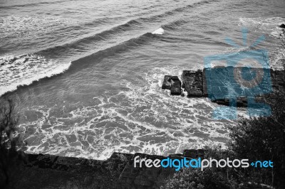 Tessellated Pavement In Pirates Bay Stock Photo