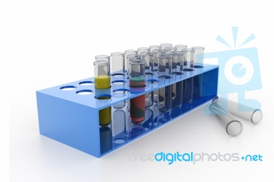 Test-tubes Stock Image