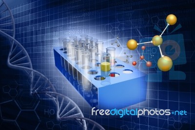 Test-tubes Stock Image