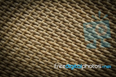 Texture Of Synthetic Rattan Weave Stock Photo