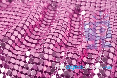 Texture Pink Sequins Stock Photo