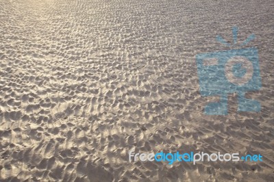 Textured Of Natural Sand Beach Stock Photo