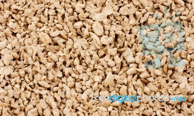 Textured Wooden Cat Litter Stock Photo