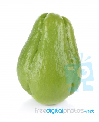 Thai Bitter Melon On White Background Stock Photo