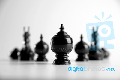 Thai Chess Stock Photo