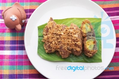 Thai Dessert Recipes Stock Photo