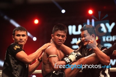Thai Fight 2012, Final Round Stock Photo