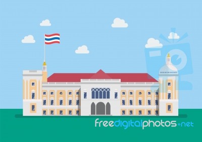 Thai Government House Building Stock Image