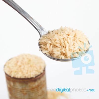 Thai Jasmine Rice Stock Photo