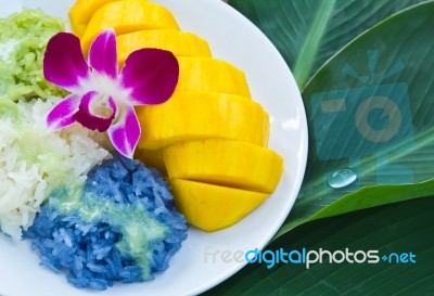 Thai Style Dessert Stock Photo