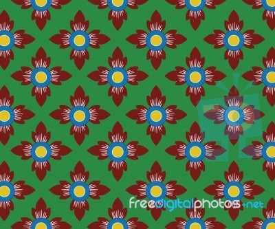 Thai Traditional Style Art Pattern Stock Image
