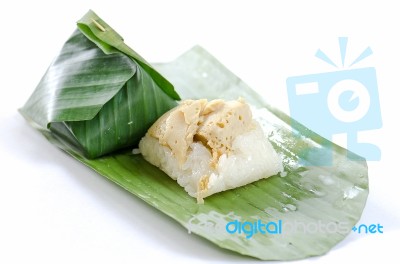 Thailand Rice Custard Desserts, Folk, Soft, Sweet Taste Delicio… Stock Photo
