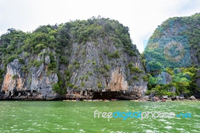 Tham Lod Cave Phang Nga Bay Stock Photo