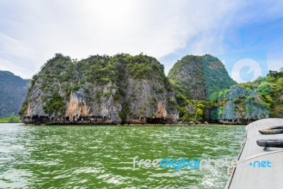 Tham Lod Cave Phang Nga Bay Stock Photo