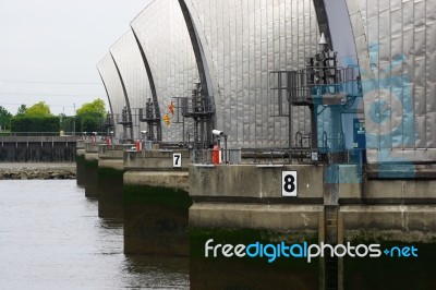 Thames Barrier Stock Photo