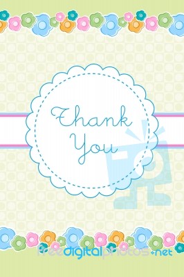 Thank You Card Stock Image