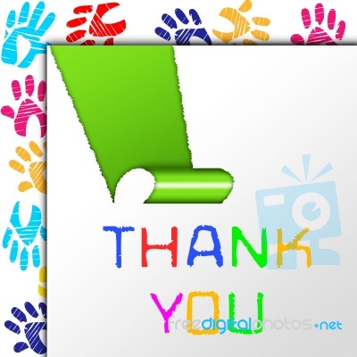 Thank You Represents Many Thanks And Grateful Stock Image