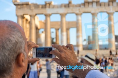 The Acropolis Of Athens Stock Photo