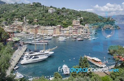 The Bay Of Portofino Stock Photo