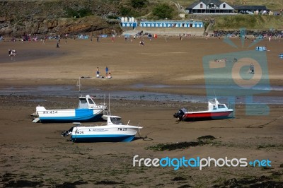 The Beach At Bude In Cornwall Stock Photo