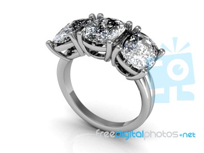 The Beauty Wedding Ring Stock Image