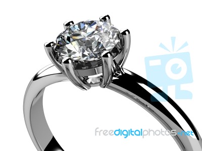 The Beauty Wedding Ring Stock Image