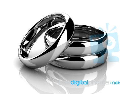 The Beauty Wedding Ring Stock Image