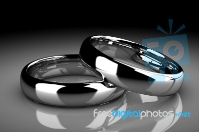 The Beauty Wedding Ring Stock Image