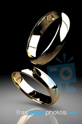 The Beauty Wedding Ring Stock Image