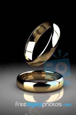 The Beauty Wedding Ring Stock Image