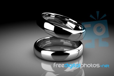 The Beauty Wedding Ring Stock Image