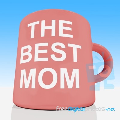 The Best Mom Mug Stock Image