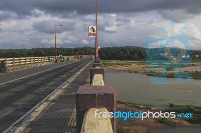 The Bridge Over The Bharatha River Stock Photo