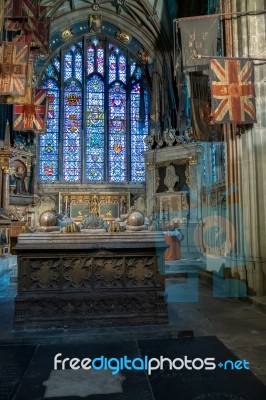 The Buffs Chapel In Canterbury Cathedral Stock Photo