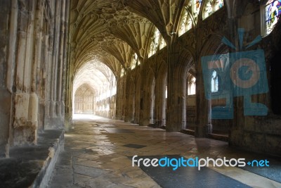 The Cloister In Gloucester Cathedral Stock Photo