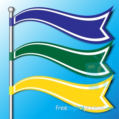 The Flag Banner Stock Image