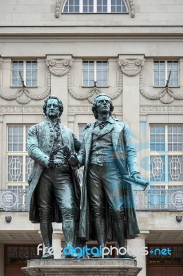 The Goethe–schiller Monument In Weimar Germany Stock Photo The Goethe–schiller Monument In Weimar Germany Stock Photo