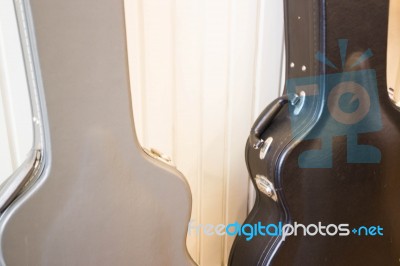 The Hard Case For Electric Guitar Stock Photo