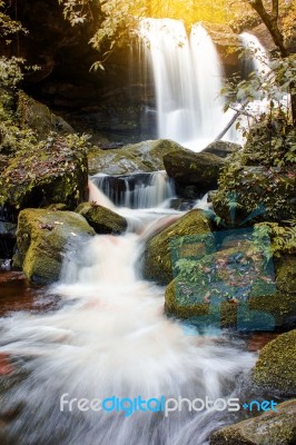 The Landscape Photo Beautiful Waterfall In Autumn Forest Thailan… Stock Photo The Landscape Photo Beautiful Waterfall In Autumn Forest Thailan… Stock Photo