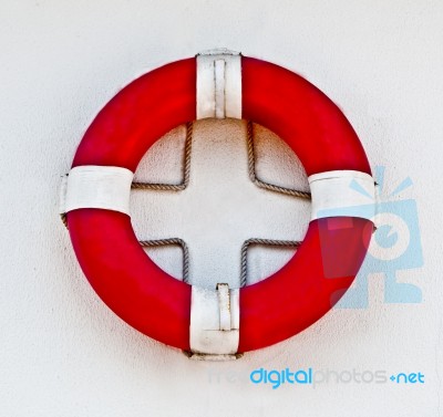 The Life Buoy Preserver Stock Photo