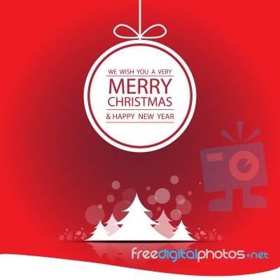 The Merry Christmas Background Stock Image