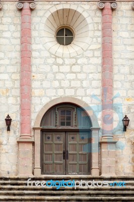 The Mission In Santa Barbara Stock Photo