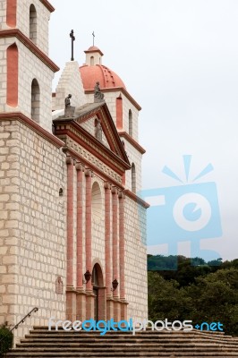 The Mission In Santa Barbara California Stock Photo