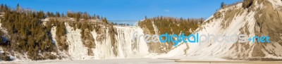 The Montmorency Falls In Quebec, Canada Stock Photo