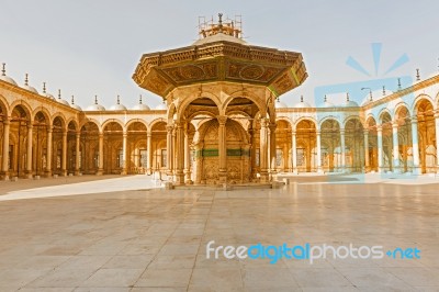 The Mosque Of Muhammad Ali In The Citadel Of Saladin In Old Cair… Stock Photo