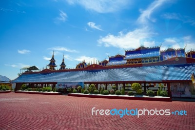 The Most Beautiful Temple In Sukhothai Wat Pipat Mongkol Temple Stock Photo